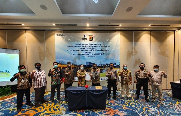 Jaga Pengamanan Obvitnas Lampung, PGN Kerjasama dengan Polda Lampung