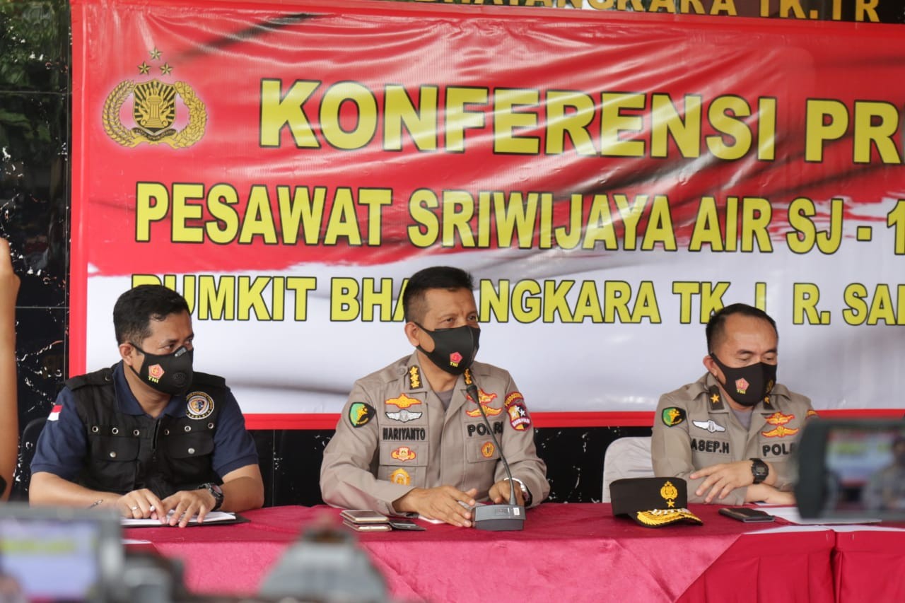 RS Polri Terima Satu Kantong Bagian Tubuh, Diduga Penumpang Sriwijaya Air
