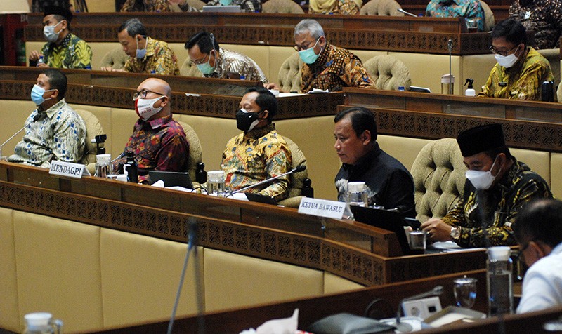 DKPP, KPU, Bawaslu Dan Mendagri Raker Dengan Komisi II DPR