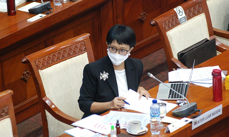 Menlu Raker Dengan Komisi I DPR