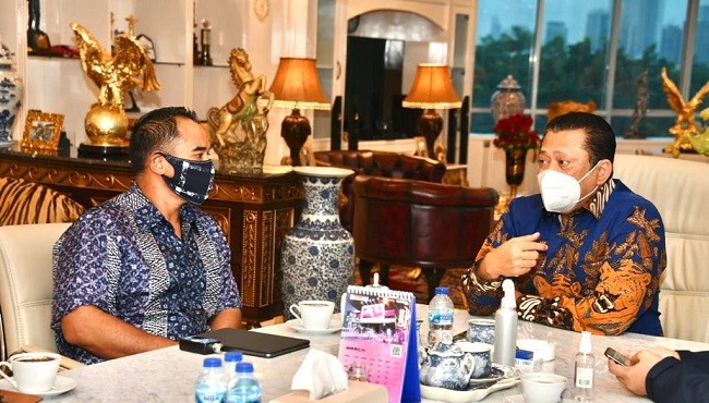 Terima Presdir TV One, Bamsoet Gandeng TV One Official Partner IMI