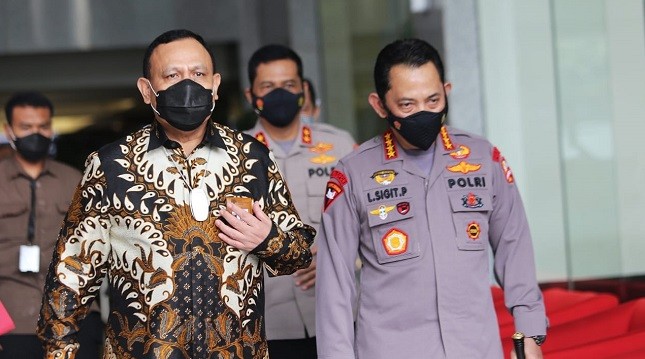 Sambangi Gedung Merah Putih, Ini yang Dibicarakan Kapolri dengan Ketua KPK