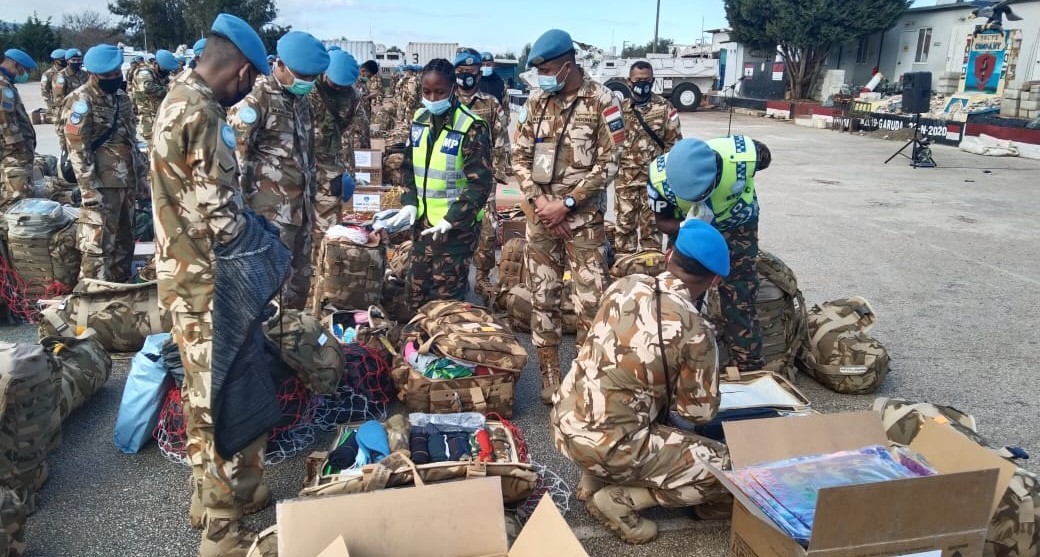 Tanzania Military Police Unit Periksa Perlengkapan Kontingen Garuda UNIFIL