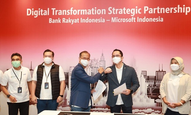 Transformasi Operasi Layanan dan Kultur, BRI Jalin Kerjasama Dengan Microsoft 