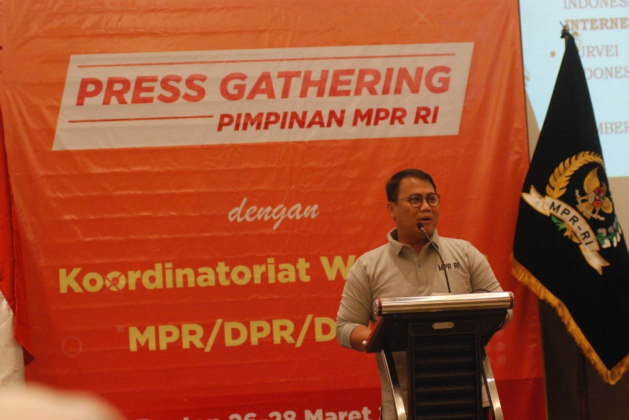 Buka Press Gathering, Basarah: PDIP Tolak Penambahan Masa Jabatan Presiden