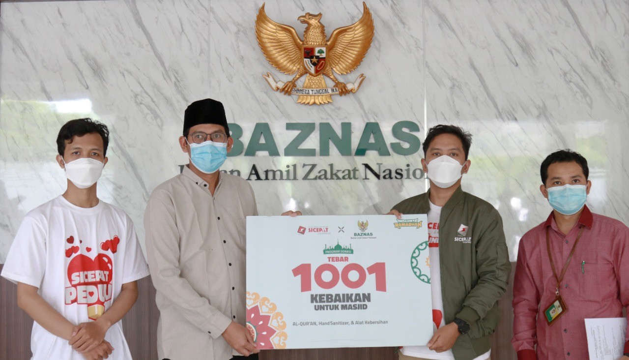 Sambut Ramadhan, SICEPAT EKSPRES Gandeng BAZNAS Tebar 1001 Kebaikan Untuk Masjid