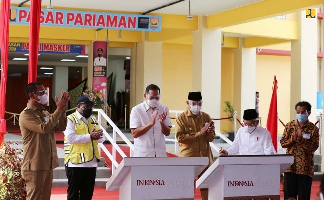 Pasar Pariaman Diresmikan Wapres, Ekonomi Kota Diharapkan Segera Pulih