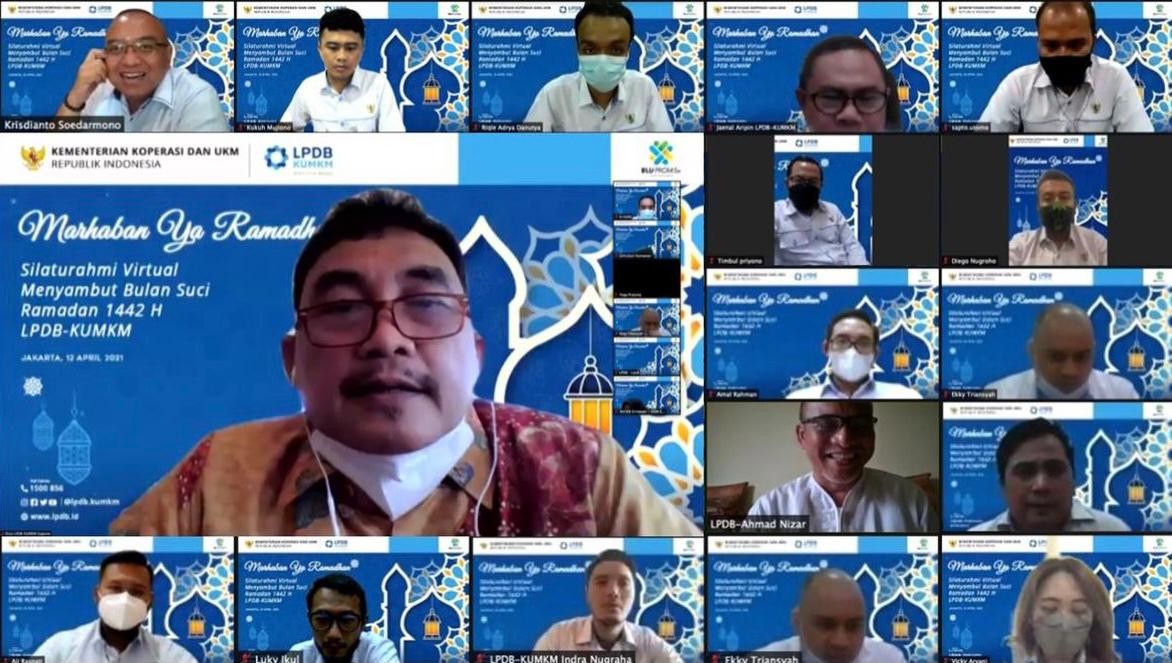Sambut Puasa Ramadhah, LPDB-UMKM Lakukan Silaturahmi Virtual