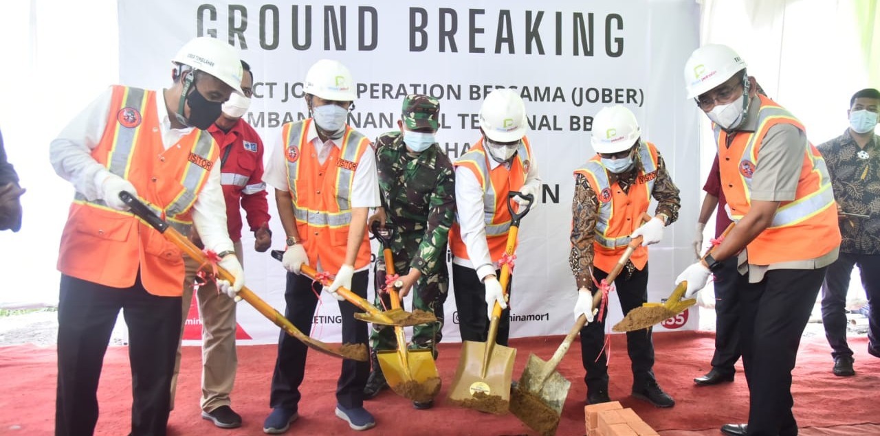 Dukung Pertamina, PT Elnusa Petrofin Gelar Groundbreaking Fuel Terminal Indragiri Hilir