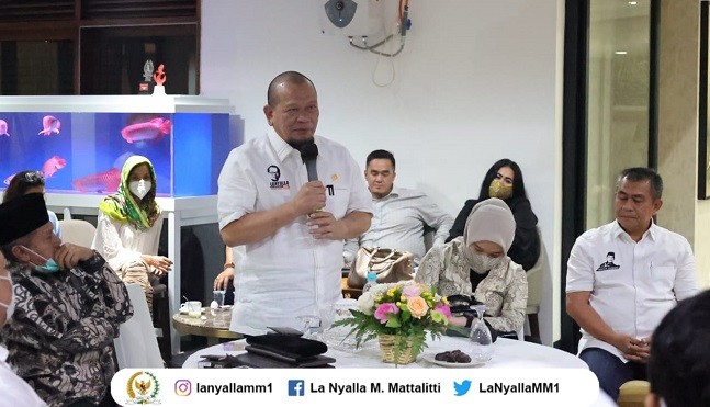Silaturahmi dengan Berbagai Komunitas, Ketua DPD RI Ingin Kawal Pembangunan Jokowi Sampai Selesai