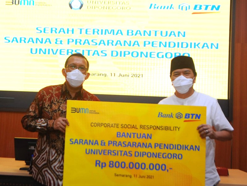 BTN Berikan CSR Untuk Dukung Laboratorium Terpadu UNDIP