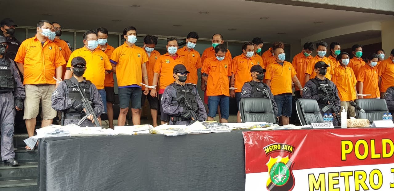 Resahkan Supir Truk, Sebanyak 24 Preman dan Bajing Loncat Ditangkap Polisi