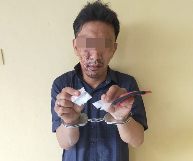 Gagal Kabur, Pengedar Sabu Asal Medan Berhasil Ditangkap Aparat