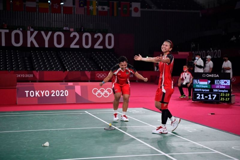 Lolos Ke Final Olimpiade Tokyo 2020, Gresya Poli dan Apriyani Rahayu Sampaikan Ini   