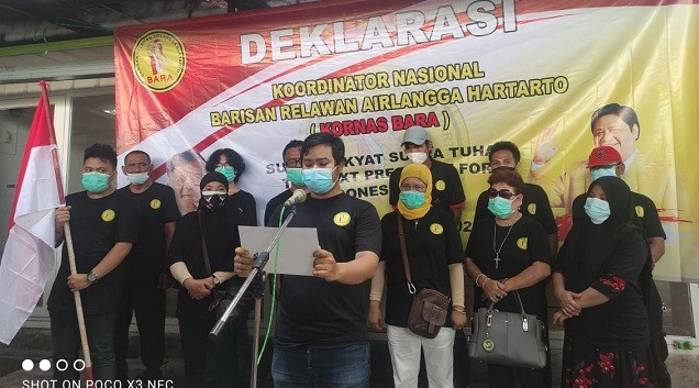 Gelar Deklarasi, Kornas Relawan BARA Optimis Airlangga Hartarto Jadi Presiden 2024