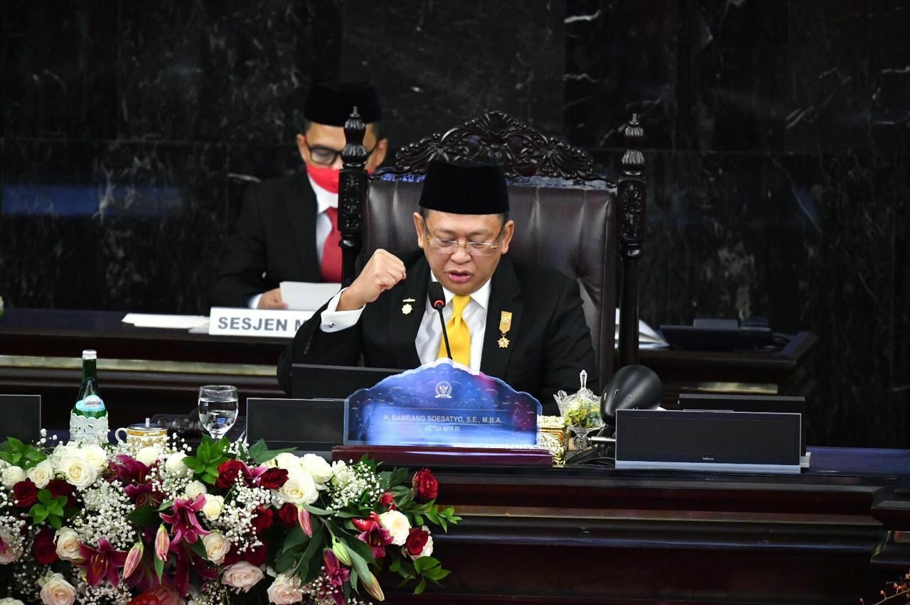 Buka Sidang Tahunan, Ketua MPR Ajak Rakyat Bangun Kekuatan Bersama Hadapi Pandemi Covid-19