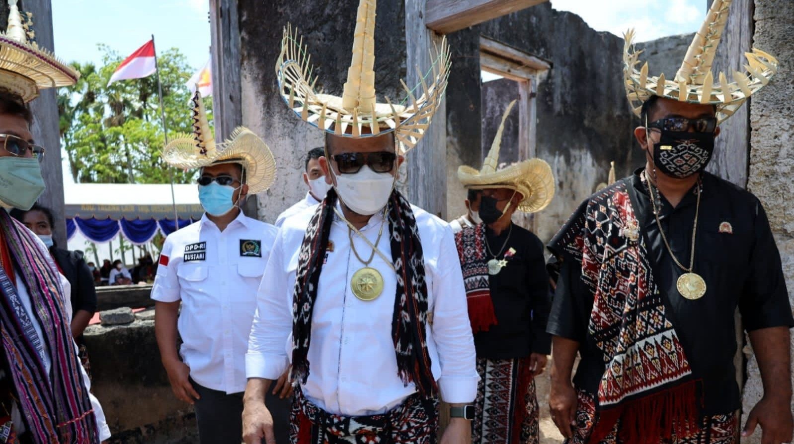 Peletakan Batu Pertama LaNyalla Menandai Dibangunnya Lagi Istana Uma Batu