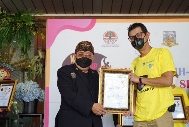 Plasticpay Raih Penghargaan Pecahkan Rekor Gerakan Pilah Sampah Rumah di World Cleanup Day Indonesia 2021