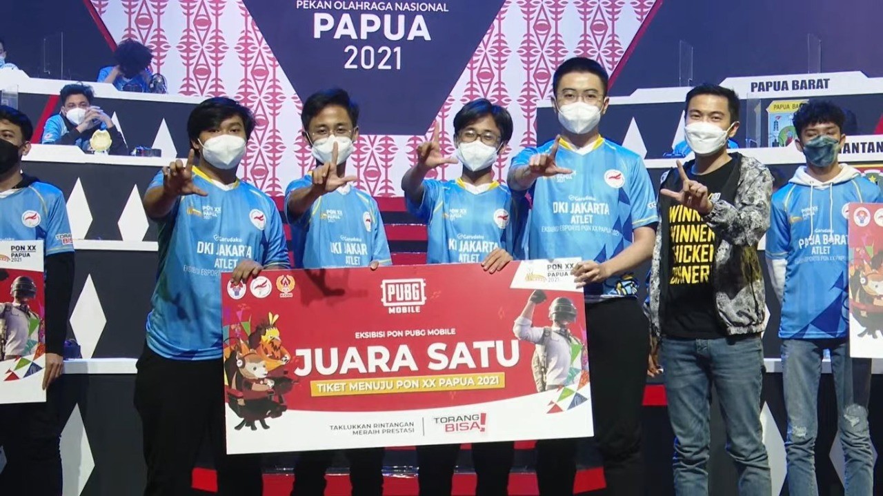 Tim Esports DKI Jakarta Sabet Emas PUBG Mobile di PON XX Papua