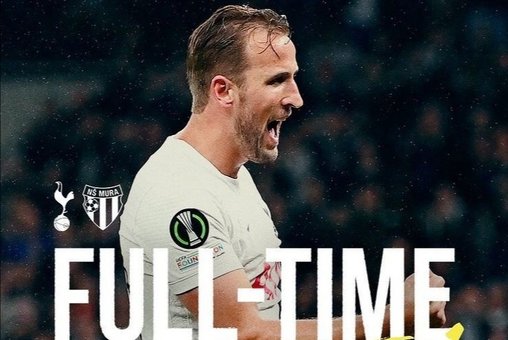 Kane Hattrick, Tottenham Unggul 5-1 atas Mura