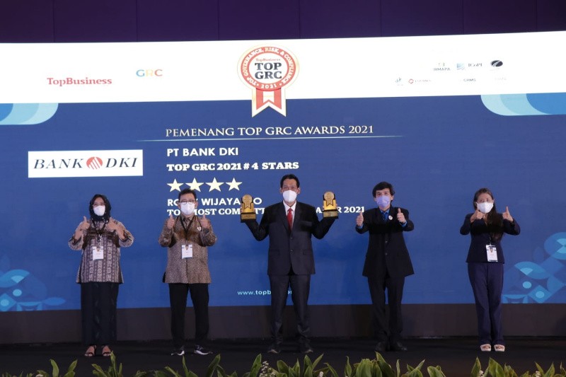 Bank DKI Raih Penghargaan Top GRC #4 Stars