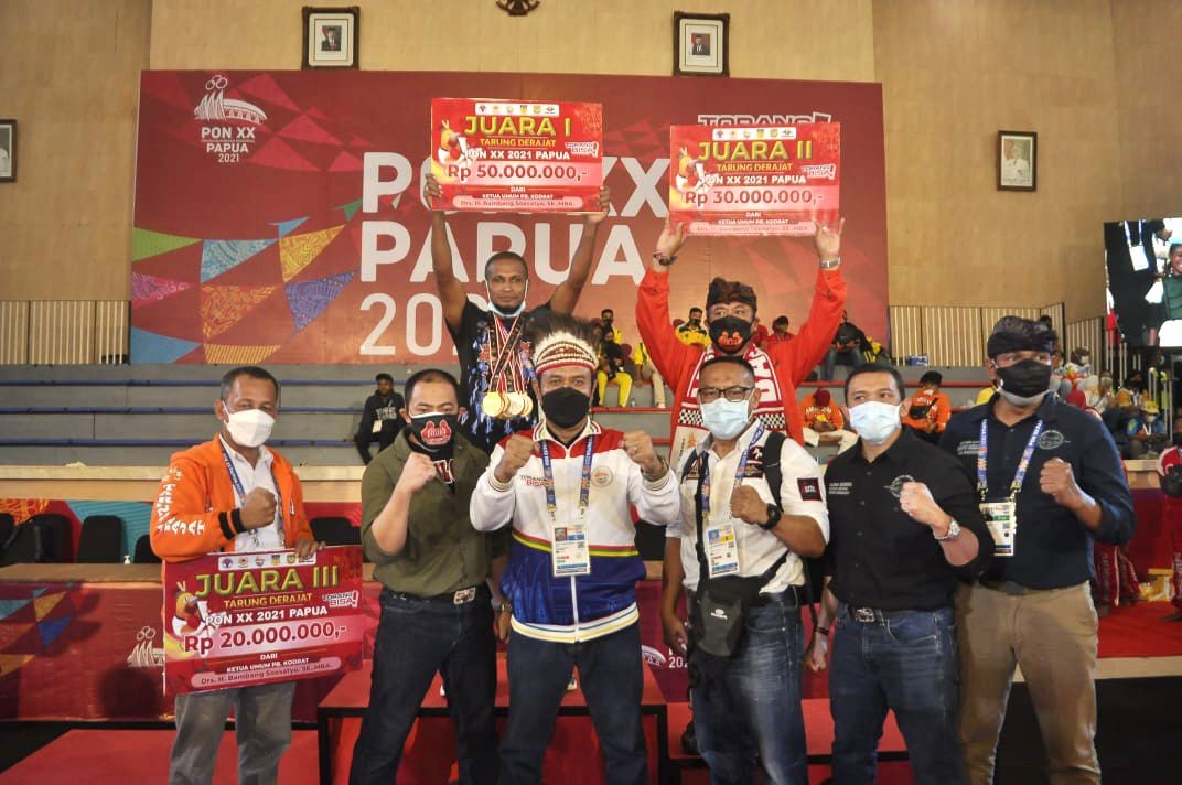Bamsoet Apresiasi Cabor Tarung Derajat PON XX Papua Sukses Digelar