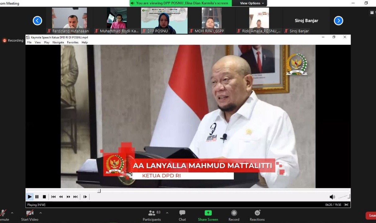 Ketua DPD RI Tegaskan Perbaikan Bangsa Harus Dilakukan dari Hulu Lewat Amandemen