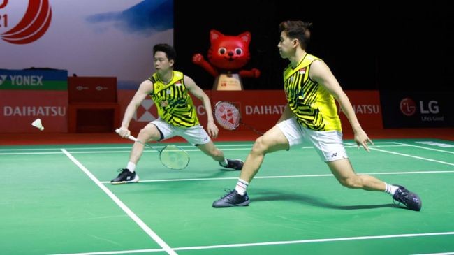 Tumbangkan Korsel, Kevin/Marcus Melangkah ke Perempat Final Indonesia Open