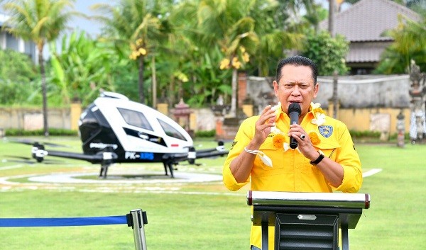 Bamsoet: Drone Ehang 216 Berhasil Uji Terbang dan Menjadi Kendaraan terbang Resmi IMI
