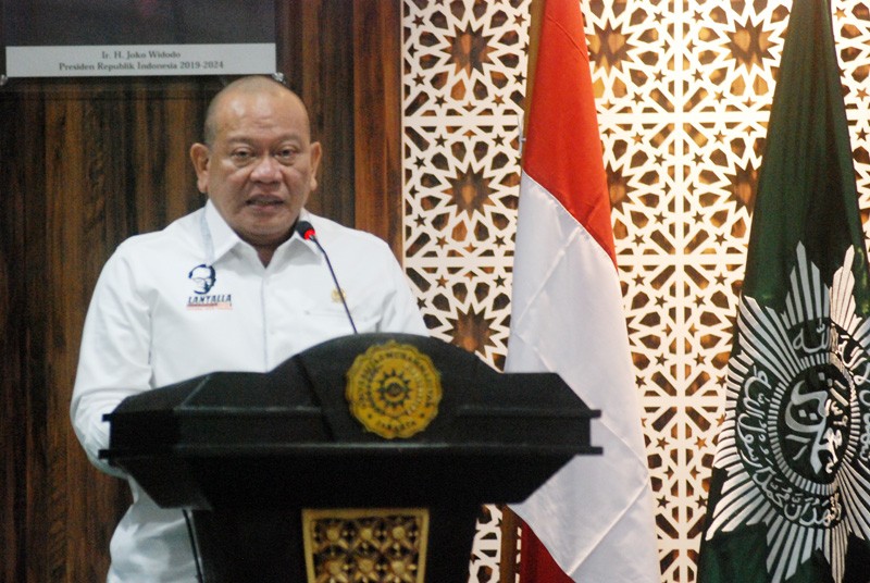 LaNyalla Mahmud Mattalitti Sampaikan Sambutan Di FGD MUJ