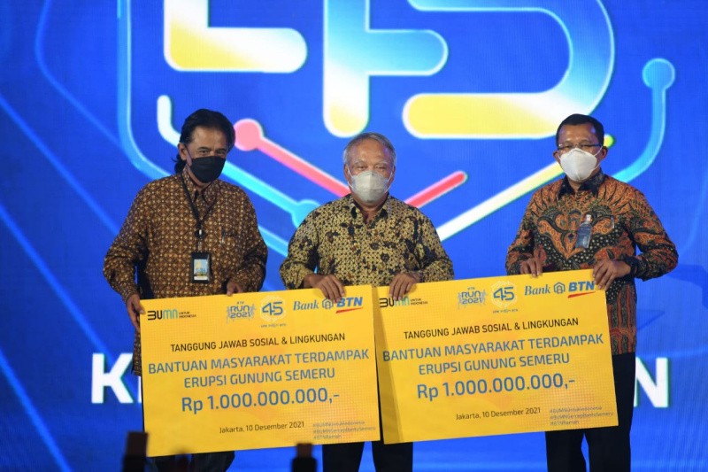 Donasi Bank BTN Untuk Semeru
