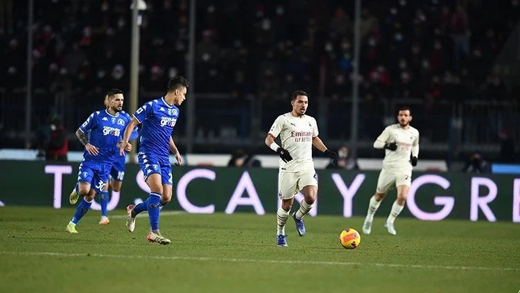 Hasil Liga Italia Pekan ke-19, AC Milan vs Empoli Skor 4-2