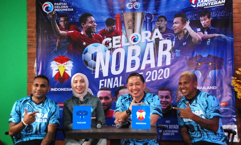 Dukung Timnas Indonesia Partai Gelora Gelar Nobar Serentak Hadirkan Bintang Tamu Tibo Dan Okto