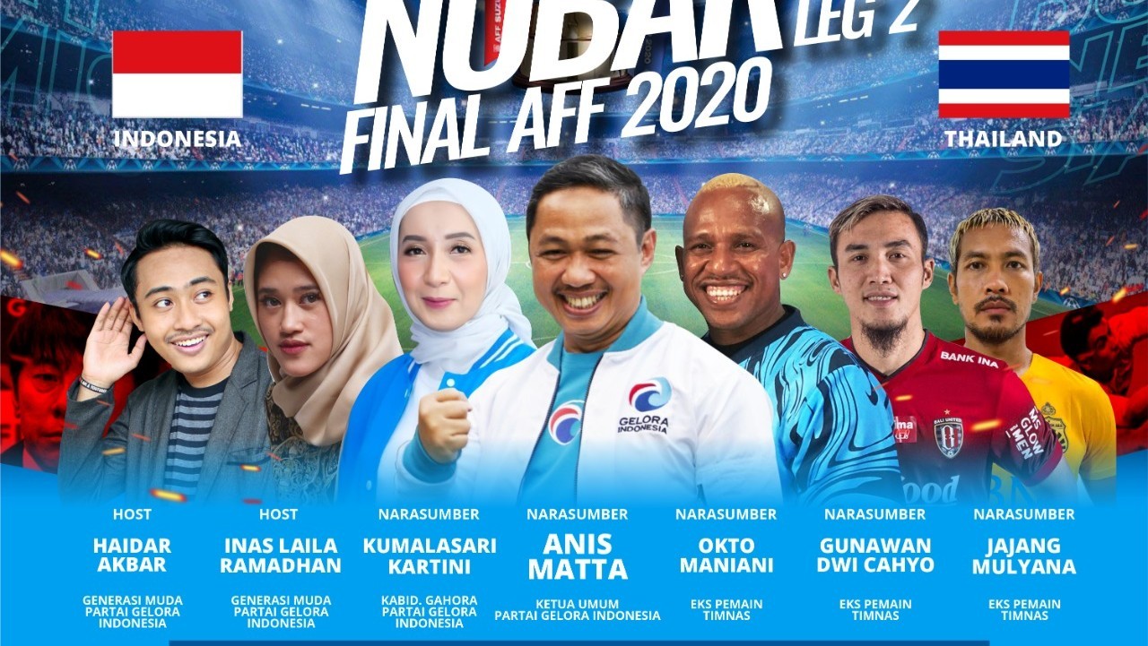 Partai Gelora Gelar Nobar Final Piala Suzuki AFF Leg Kedua, Hayoo Lihat Keseruannya