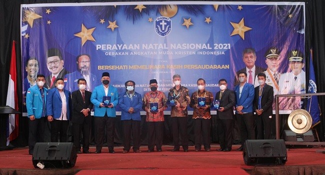 Dubes Palestina dan Wamenag Hadiri Natal, Ketum GAMKI: Kami Bangga dan Terharu