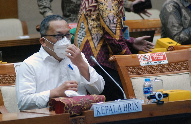 Kepala BRIN Dr. Laksana Tri Handoko Raker Dengan Komisi VII DPR