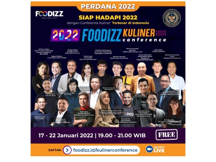 Ingin Tahu Cara Sukses Bisnis Kuliner, Ayo Hadiri Foodizz Kuliner Conference 2022