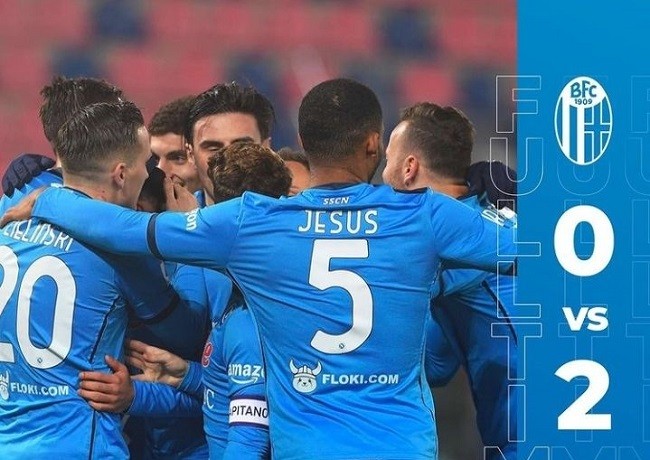 Bekuk Bologna 2-0, Napoli Susul Poin Pemimpin Klasemen Liga Italia