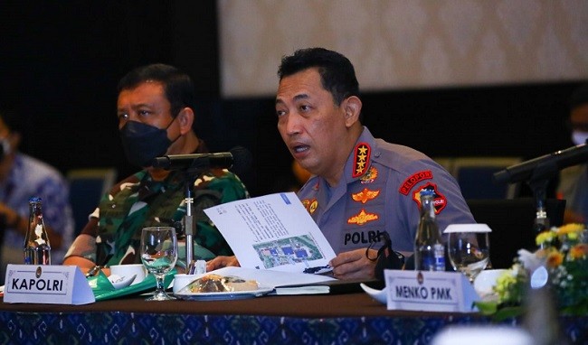 Sukseskan GPDRR, Kapolri Siapkan Skenario Pengamanan Hingga Genjot Vaksin Booster di Bali