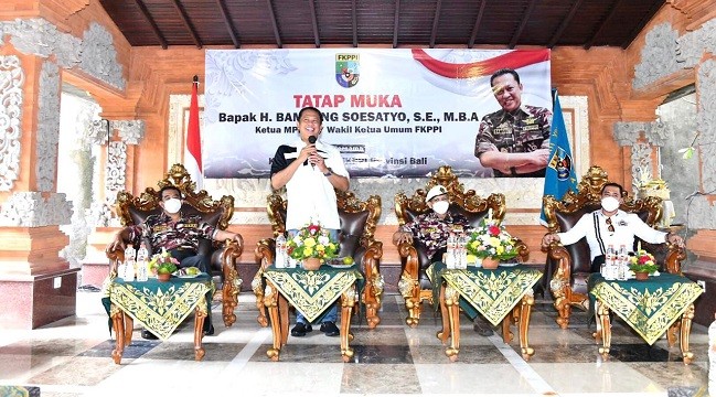 Konsolidasi dengan Anak Kolong FKPPI Bali, Bamsoet Ingatkan Pentingnya Semangat Bela Negara