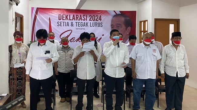 Gabungan Relawan Ikrar Setia ke Jokowi 2024, Tuntaskan Janji Kampanye demi Wujudkan Indonesia Maju