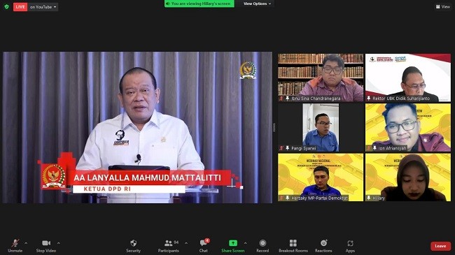 Hak Konstitusi Partai Baru Dijegal Pasal 222, LaNyalla: Jelas Merugikan Rakyat Pemilih 