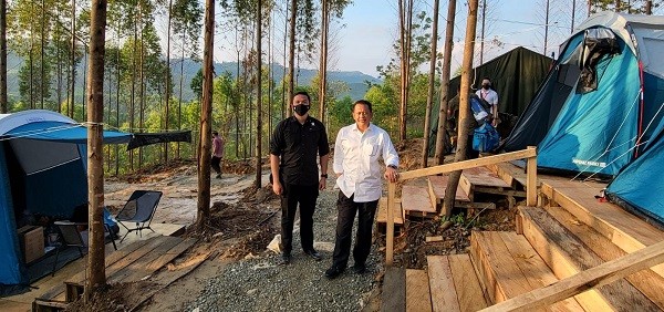 Bamsoet Berkemah Bersama Presiden Joko Widodo di Titik Nol Ibu Kota Negara Nusantara