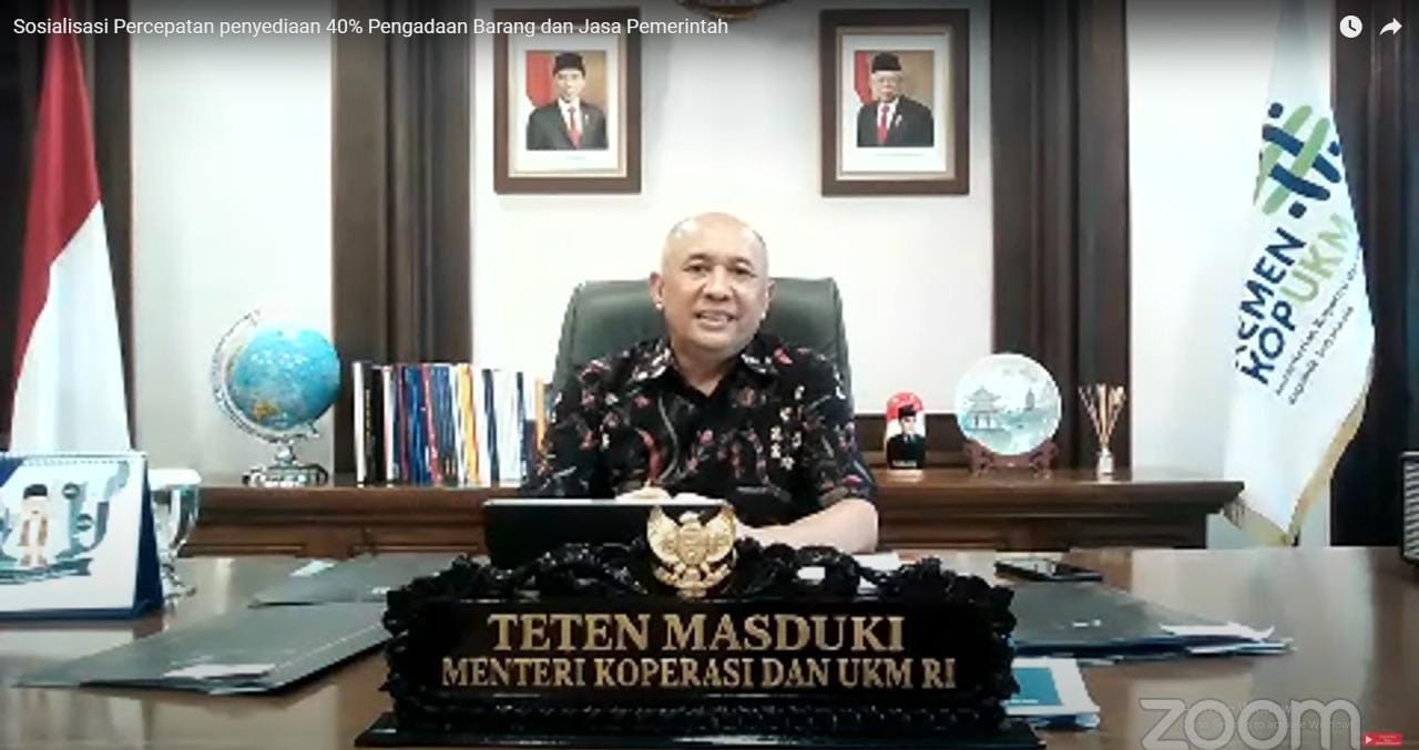 Menteri Teten Targetkan UMKM Raih 90 Persen Pengadaan Barang dan Jasa Pemerintah