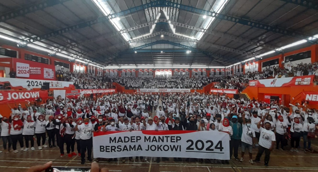 Relawan Banyumas Satu Komando 'Madep Mantep 2024 Bersama Jokowi'