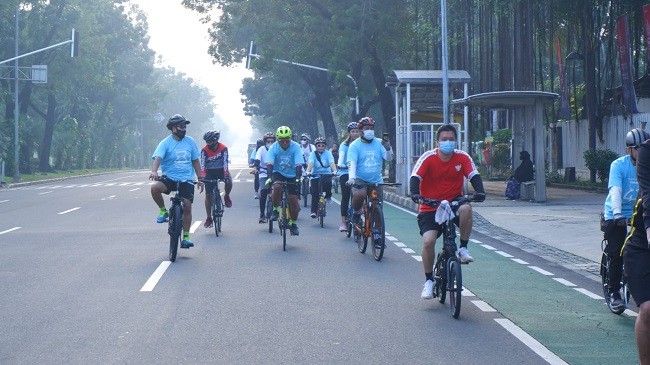 HUT ke-43, Universitas Budi Luhur Gelar Gowes Napak Tilas