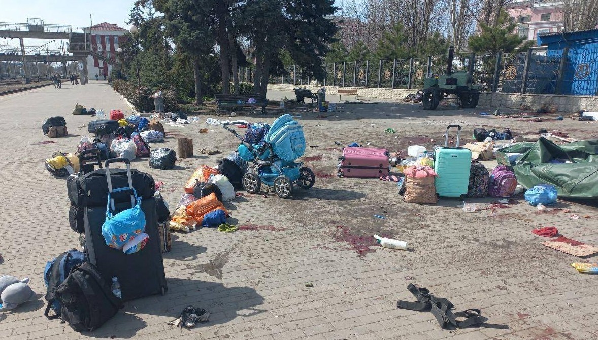 Rusia Klaim Yang Nyerang Stasiun Kereta Api di Kramatorsk Adalah Ukraina, Ini Buktinya