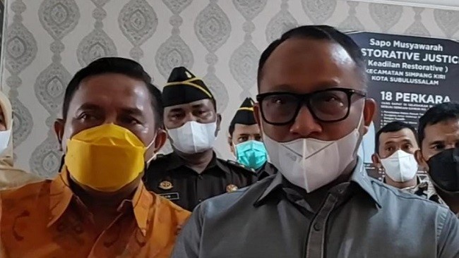 Kampung RJ Sabulussalam Sudah Aktif, Kajati Aceh: Perkara Sederhana Silahkan Tokoh Adat Musyawarah