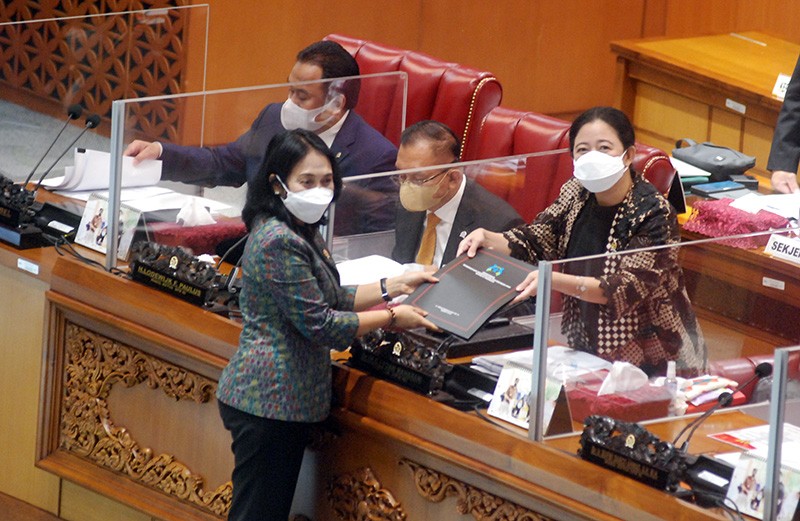 Menteri Pemberdayaan Perempuan dan Perlindungan Anak  Sampaikan Pandangan Pemerintah Atas RUU TPKS