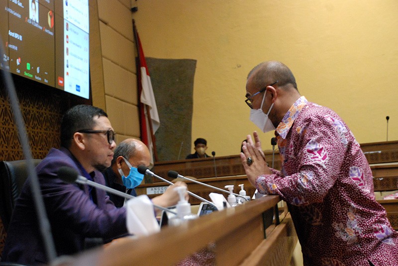 Ketua KPU Hasyim Asy’ari Rapat Perdana Dengan Komisi II DPR